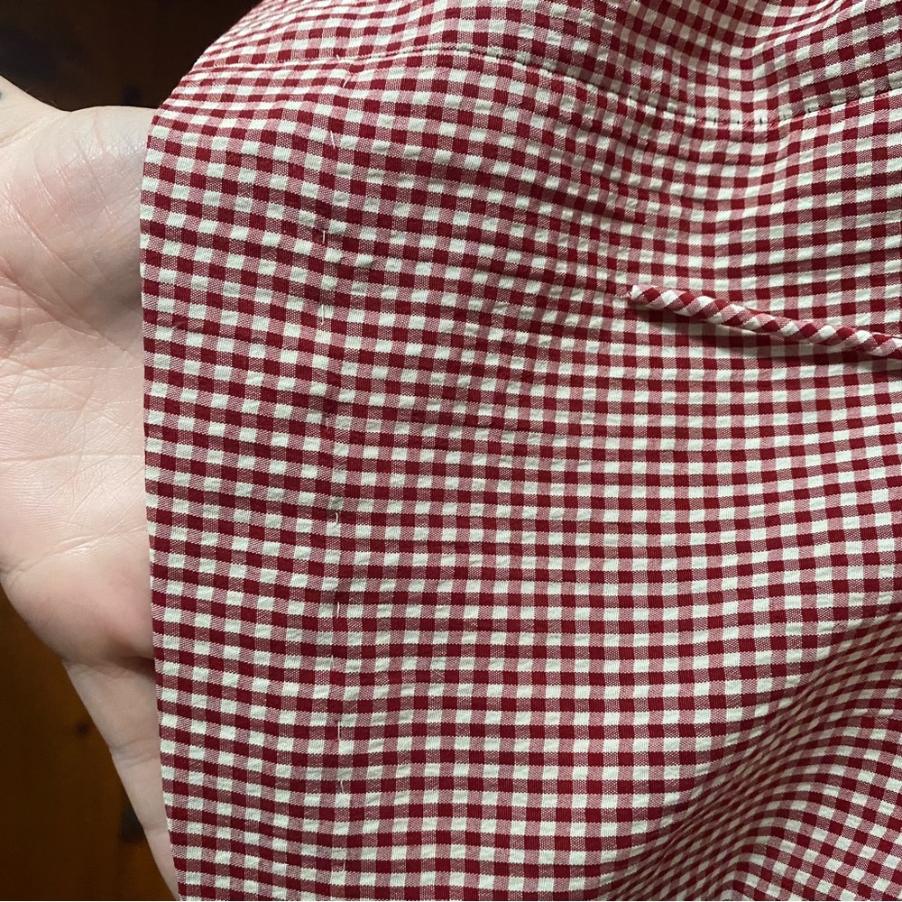 Vintage Red Gingham Dress - Picture 5 of 7